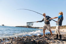 Load image into Gallery viewer, AirFly Anti-Slip Glove for Surf Fishing, Casting Glove with Finger Protection, Unisex Ambidextrous with Adjustable Elastic Band for Outdoor Fishing and Crabbing. Designed in USA