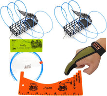 Load image into Gallery viewer, AirFly® Crab Trap Snares - Standard (2 Pack Snare + 6 Replacement loops + Gauge + Glove)