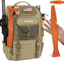 Load image into Gallery viewer, AirFly Folding Fish Measuring Board β 32in Ruler with Built-in 3.25β, 5β, 5.75β Gauges β Dungeness, Blue Crab, Lobster β Ruler for Boat, Shore, Kayak β Orange, Designed in USA