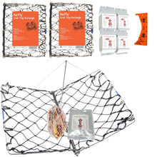 Load image into Gallery viewer, AirFly Foldable Crabjaw Trap with Bait Clip - Redesigned Rectangle Castable Crab Hawk Pot/Ring for Dungeness and Blue Crabs in Florida, Oregon, Washington, Texas, and California, 2pcs + Squid Bait, 4pcs + Gauge