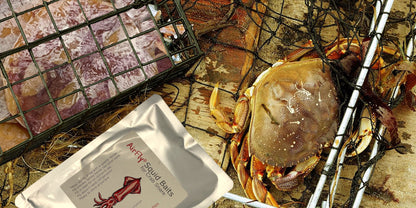 AirFly Dried Squid Baits for Crab Snare, Crab Trap, Real Squid Ready to Use as Crab Bait, No Refrigeration, 4 Packs