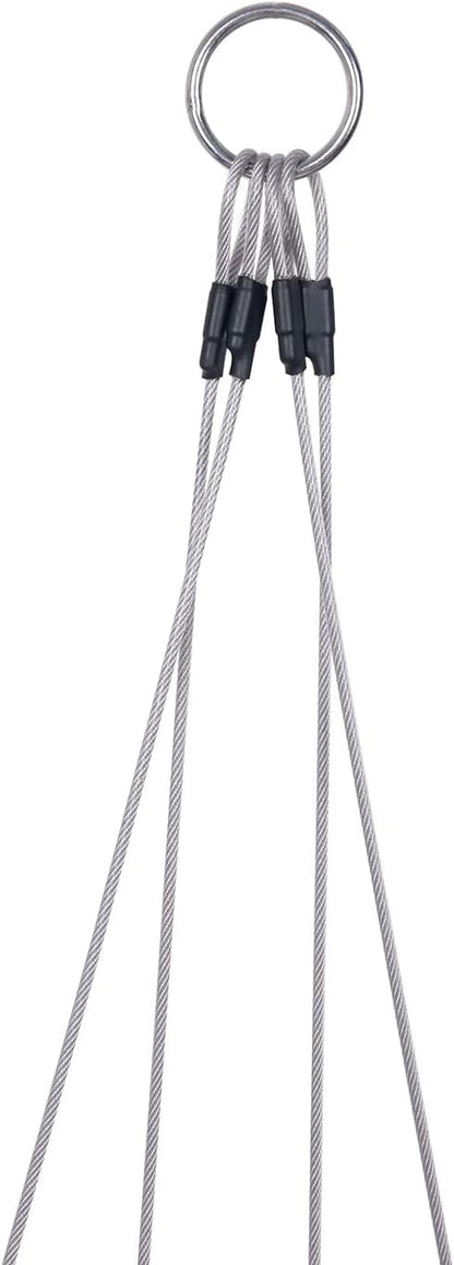 AirFly 4 Arm Harness for Crab Trap with 304 Stainless Steel Hooks and Buoy Float, Combo (Steel Wire)