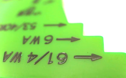 AirFly Dungeness Crab Gauge - Measure for California, Washington & Oregon - Green