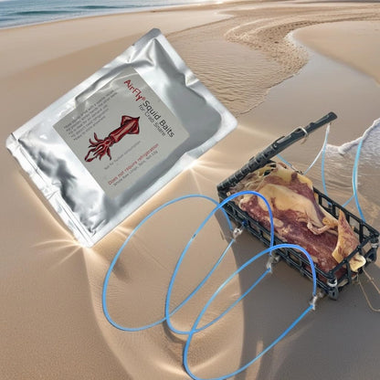 AirFly Dried Squid Baits for Crab Snare, Crab Trap, Real Squid Ready to Use as Crab Bait, No Refrigeration, 4 Packs