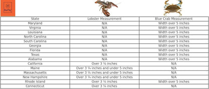 AirFly Aluminum Crab & Lobster Gauge – All-in-One Measuring Tool for Dungeness, Blue, Rock Crab & Lobster (3” to 5-3/4”) – Rust-Resistant Ruler for CA, East Coast, Gulf & Canada – Designed in USA