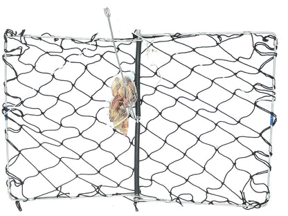 AirFly Real Dried Squid Bait in Mesh Net for Crab Snares & Traps, Easy & Powerful Crab Trap Attractant, Ready-to-Use, No Refrigeration (4 Packs)