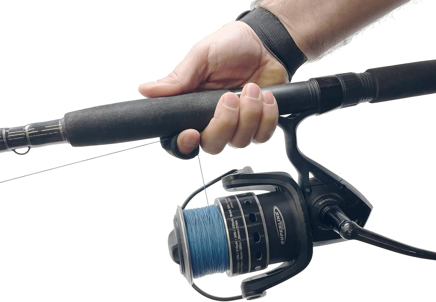 AirFly Anti-Slip Glove for Surf Fishing, Casting Glove with Finger Protection, Unisex Ambidextrous with Adjustable Elastic Band for Outdoor Fishing and Crabbing. Designed in USA