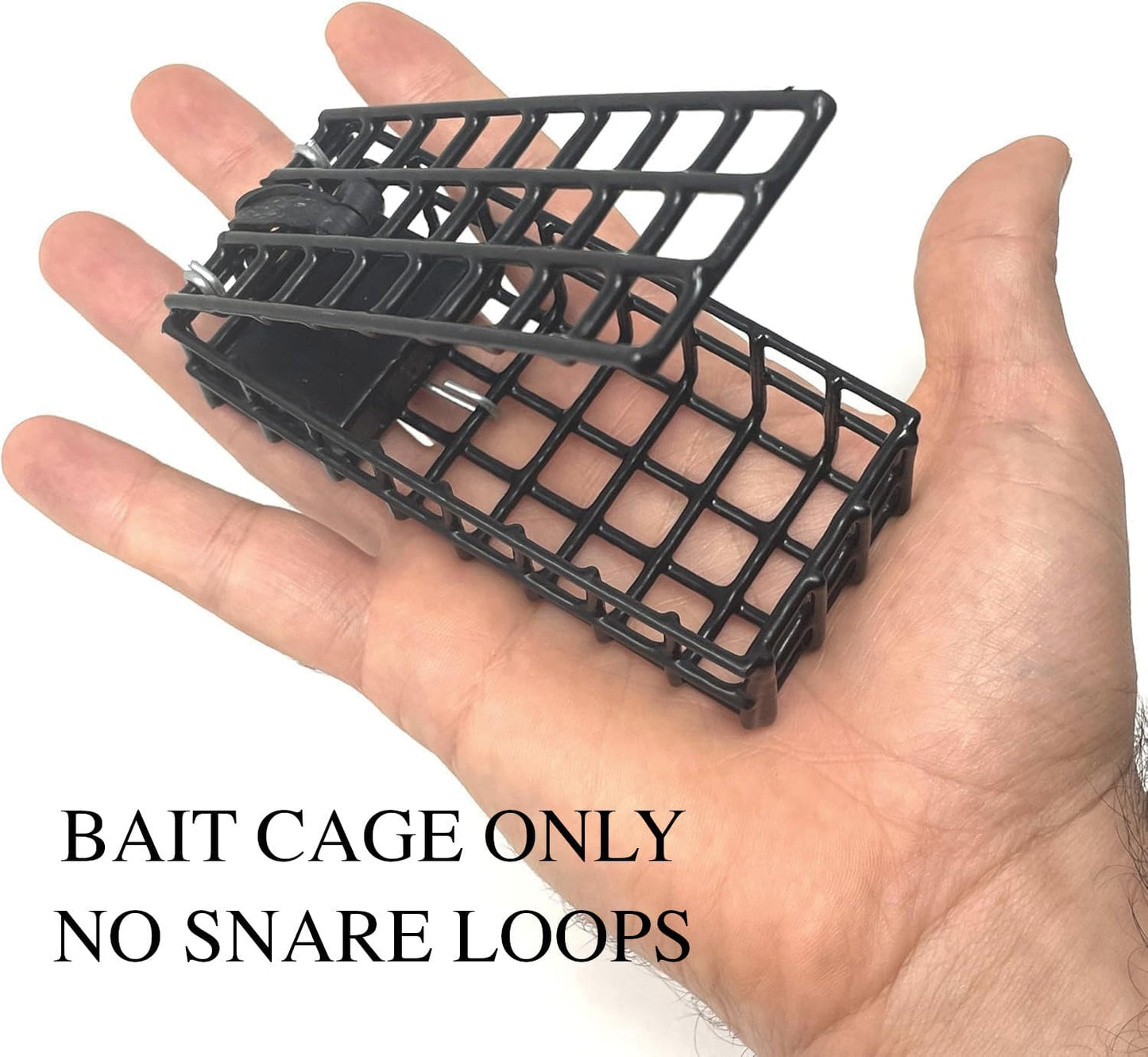 AirFly Bait Cage for Crab Traps, Nets, Rings, Snares - 4”x2”x1”, 5oz, Secure & Durable for Dungeness, Rock & Blue Crabs, 3 pieces