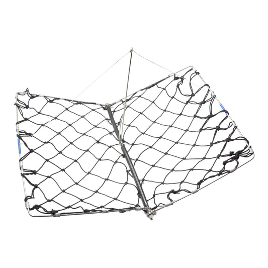 AirFly Castable Folding Crab Trap for Fishing Rod, Dungeness and Blue Crab - 1 Collapsible Trap with Bait Clip, Pier, Do