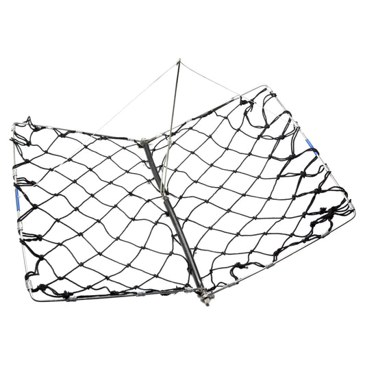 AirFly Castable Folding Crab Trap for Fishing Rod, Dungeness and Blue Crab - 1 Collapsible Trap with Bait Clip, Pier, Do