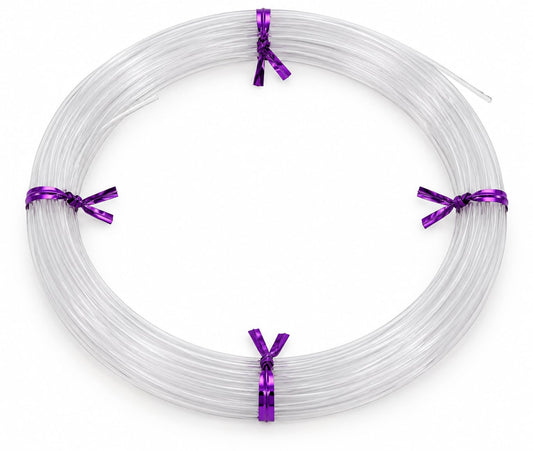AirFly stiff hard mono leader, 100 lb clear flat coil