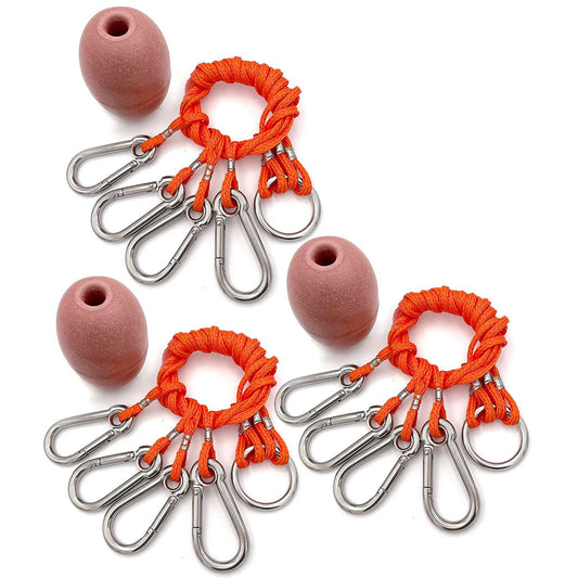 AirFly 4 Arm Crab Trap Harness with 304 Stainless Steel Hooks and Float, Combo, 3 pieces