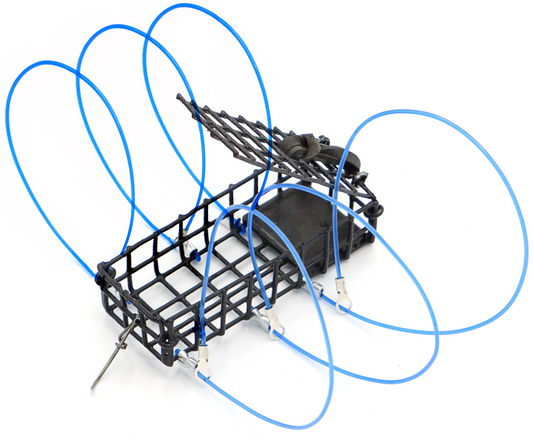 AirFly 6-Loop 5oz Crab Snare for Fishing Poles: Perfect for Catching Dungeness, Rock, and Blue Crabs, Made in The USA