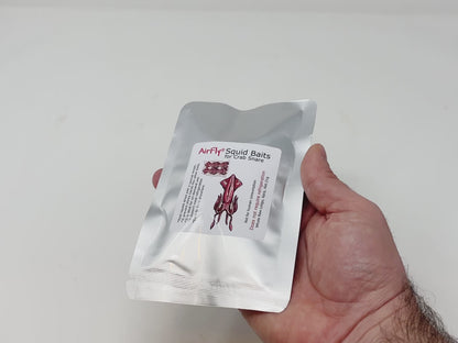 AirFly Real Dried Squid Bait in Mesh Net for Crab Snares & Traps, Easy & Powerful Crab Trap Attractant, Ready-to-Use, No Refrigeration (4 Packs)