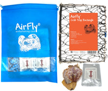 Load image into Gallery viewer, AirFly Crabjaw Hawk Trap Foldable Castable + Squid Bait, 4pcs + Bag
