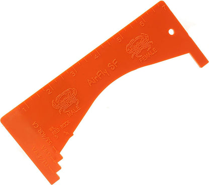AirFly Dungeness Crab Gauge - Measure for California, Washington & Oregon - Orange