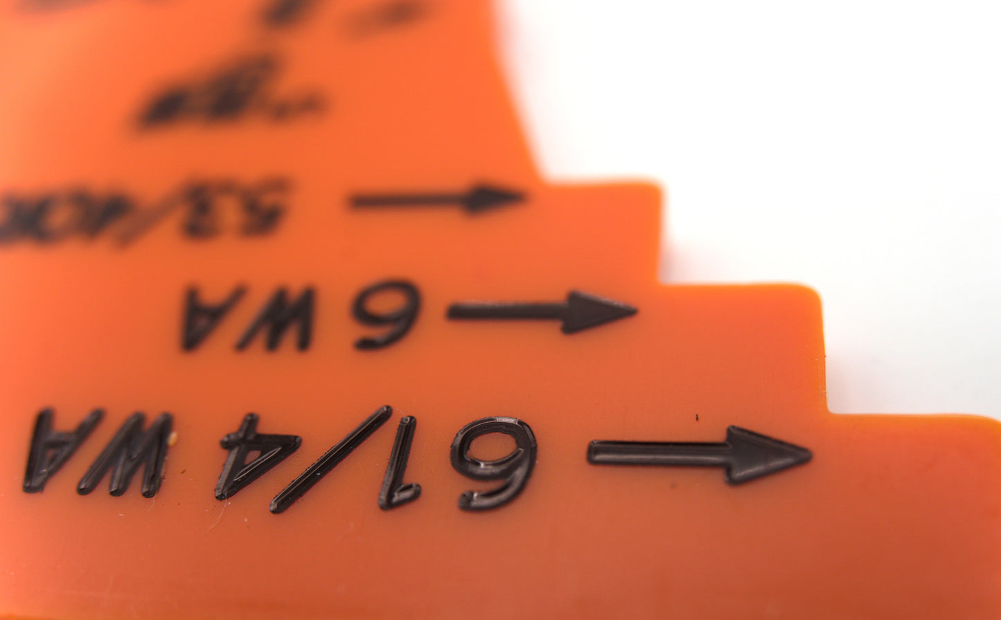 AirFly Dungeness Crab Gauge - Measure for California, Washington & Oregon - Orange