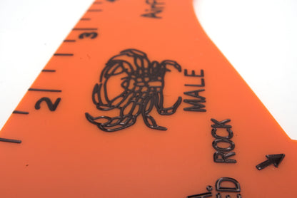 Bulk Sales /// AirFly® Dungeness Crab Gauge - Measure for California, Washington & Oregon (Concave-Black)